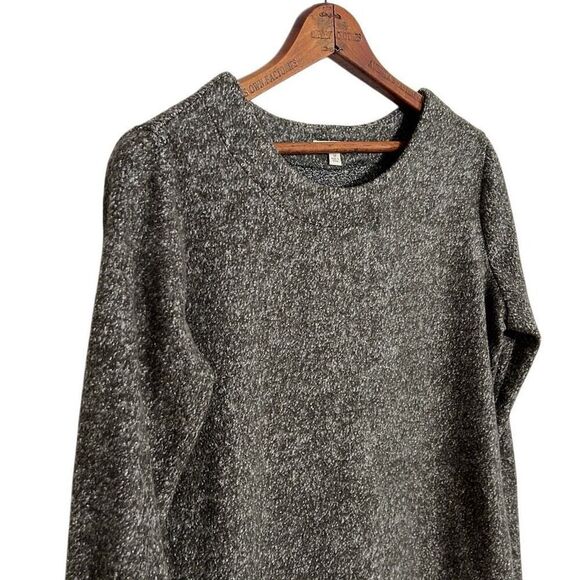 Le Lis Boucle Long Sleeve Zip Pockets Pullover Mini Sweater Dress Gray Medium - Picture 3 of 9